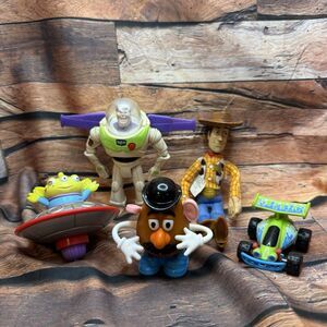 Toy Story Figures Lot Vintage Burger King Mr Potato Head Buzz Alien Woody RC Car